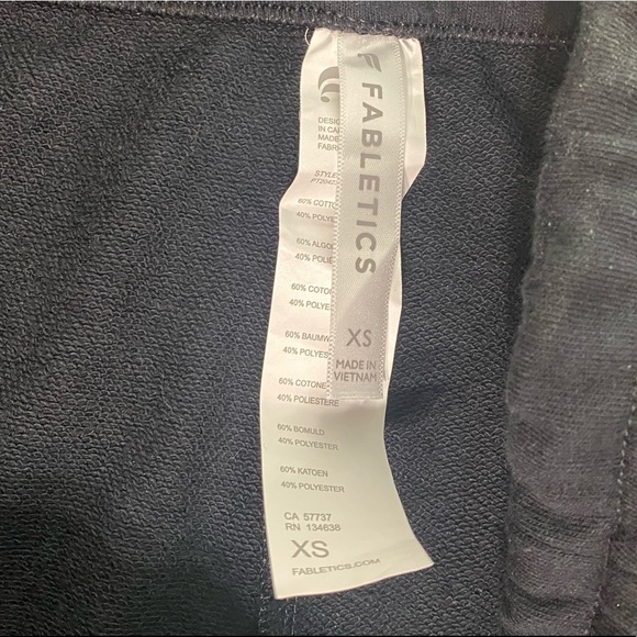 NWT fabletics high waited black joggers xs - Picture 5 of 5